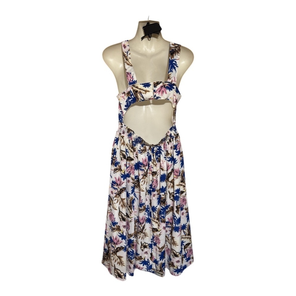 Anthropologie EVERLY womens Summer Dress Sleeveless Floral Keyhole Back Size M - Picture 4 of 5